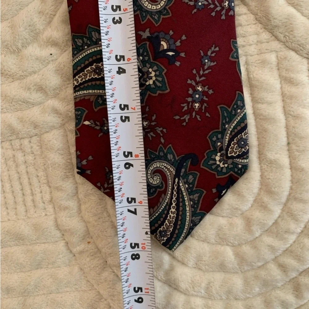 Claybrooke Paisley Silk Red Tie
